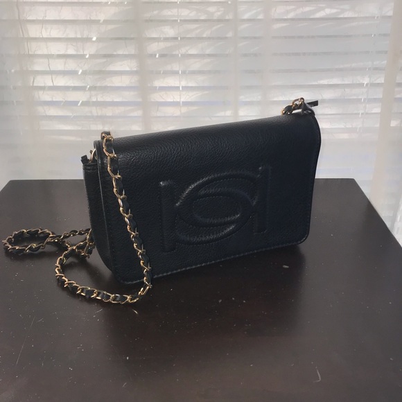 bebe Handbags - Bebe Gold Chain Cross Body Purse